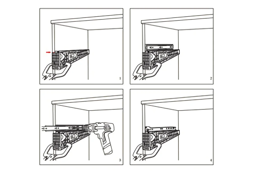 Выдвижная направляющая для выдвижных ящиков, монтажный инструмент для шкафа, оборудование для установки, направляющий набор инструментов для домашнего творчества, ручные инструменты