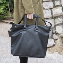 Женская кожаная сумка на плечо в стиле ретро, повседневная сумка-тоут, женские сумки, женские сумки с двойными стрелками, большая Повседневная роскошная сумка-тоут