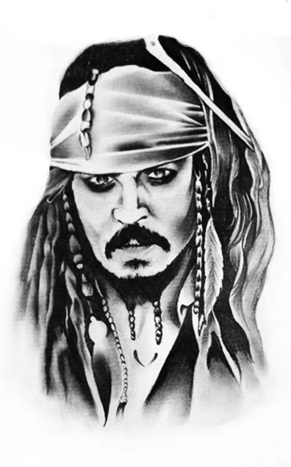 Waterproof Temporary Tattoo Sticker Pirates of the ...