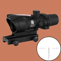 ohhunt Охота ACOG 4x32 Красный Зеленый Подсветкой Волокно-оптический Прицел Тактический Оптические Прицелы для Пневматического Пистолета