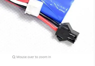 6,4 V 2S 900mAh аккумулятор большой разъем Tamiya для радиоуправляемой модели Багги грузовика Truggy гоночный автомобиль катер - Цвет: SM plug