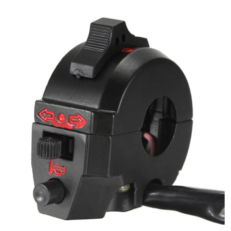 

New 7/8" Motorcycle Handlebar Switch Control High/Low Beam Turn Signal Horn Left Black