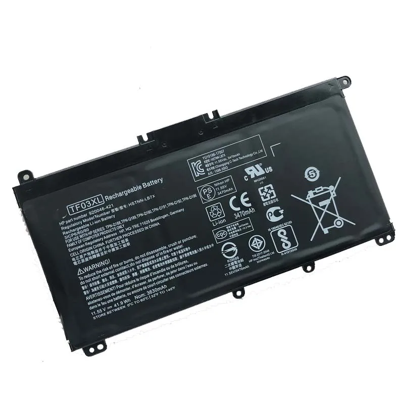 Оригинальный аккумулятор TF03XL для оригинального ноутбука 15 CC серии CD 11 55 в 920070 855|Аккумуляторы ноутбуков| |