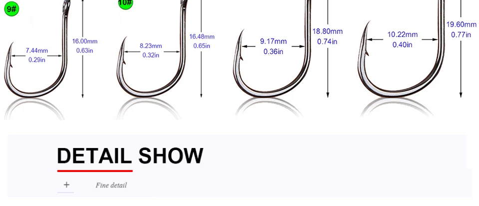 Goture 500 шт. набор рыболовных крючков из углеродистой стали рыболовный крючок с отверстием для рыболовных снастей 3#-12#10 размеров рыболовные крючки
