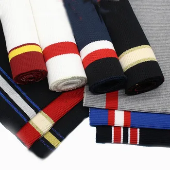 

Anti-Pilling Elastic Knitted Striped Rib Fabric Of Sewing Cuffs Waistband Leg Rib Collar Sleeve