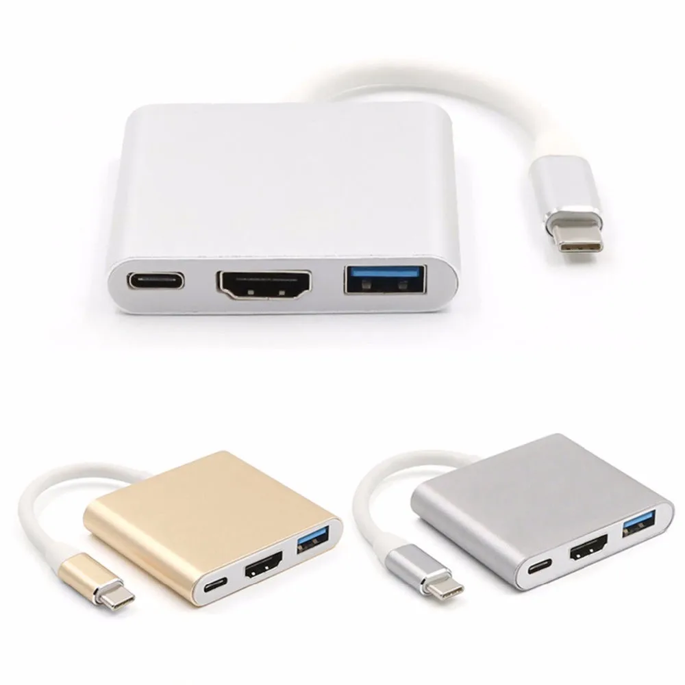 SOONHUA USB 3,0 Тип C к HDMI 4 К HD кабель адаптер конвертер USB C HDMI кабель видео Выход для MacBook Тип-c ноутбука