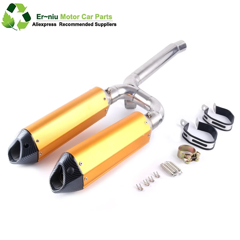 

FZ6S FZ6N Motorcycle Exhaust Muffler full system slip on pipe Connecting pipe + exhaust for yamaha FZ-6N FZ-6S FZ6