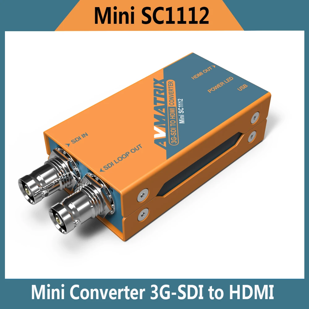 Mini SC1112 Lilliput 3G 1080p HD SDI в HDMI Мини конвертер Avmatrix 1080i вещания|sdi to hdmi|sdi sdisdi hdmi converter |
