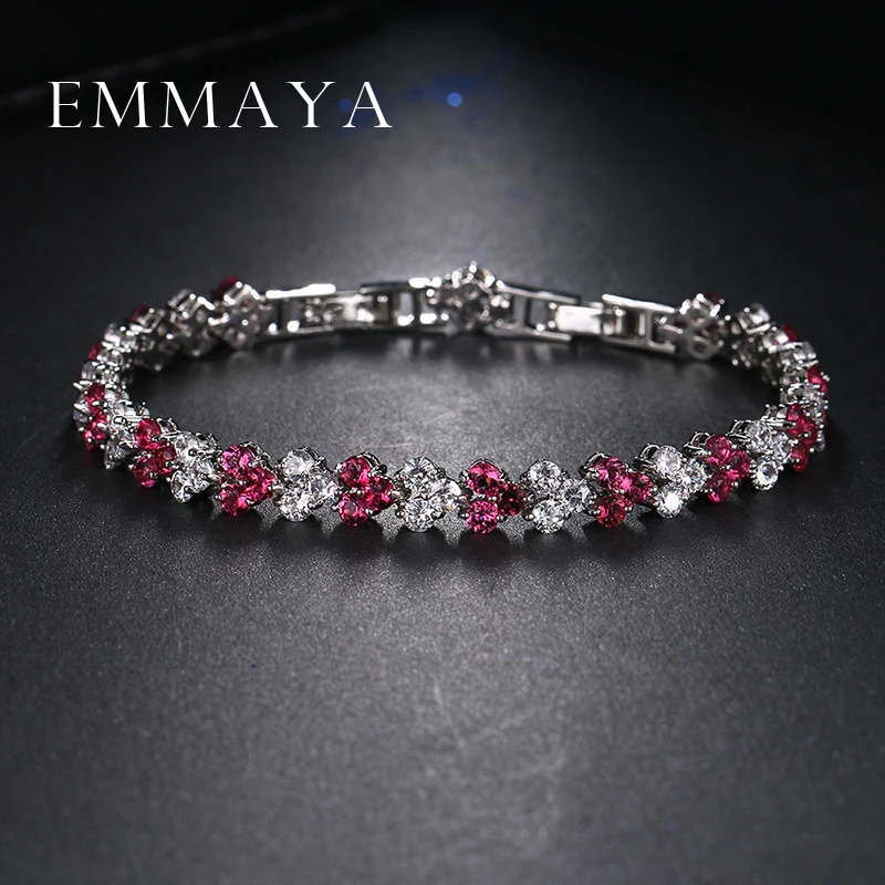 Модные новые брендовые ювелирные изделия Emmaya с кристаллами блестящие красные
