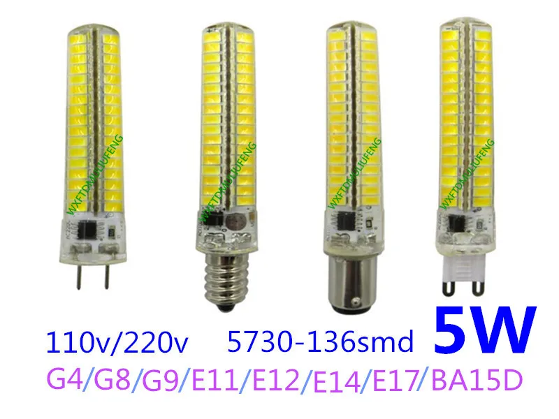 Приглушаемая лампочка светодиодная E14 110 В G8 G9 220 G4 высокой мощности в BA15D E12 LED e12 e17