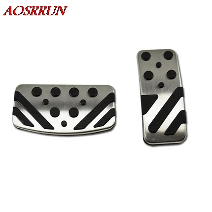 Don't need to punch car accessories Stainless Steel Pedal Accelerator Brake Clutch Cover For mitsubishi Eclipse Cross - Цвет: AT