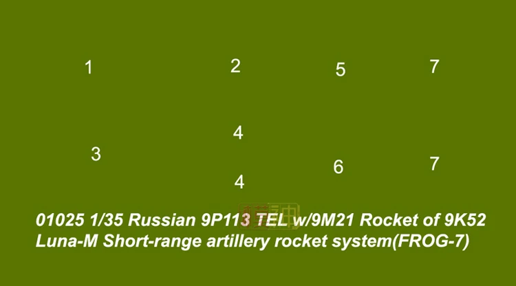 Военная сборка колесница Танк модель 1:35 Россия лягушка 7 тактические ракетные машины и 01025