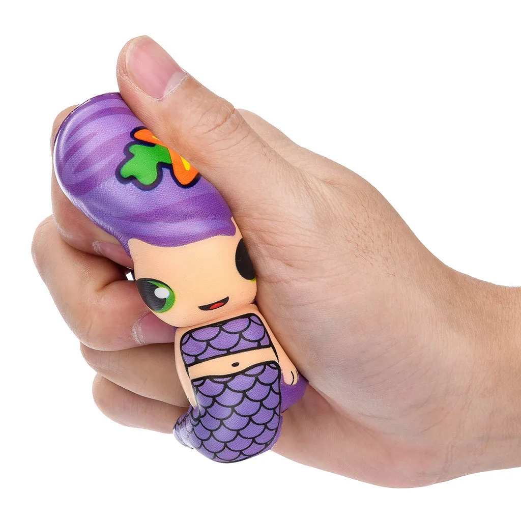 Игрушка-давилка Kawaii Русалка медленно восстанавливающий крем ароматизированные игрушки для снятия стресса подарки Развлечения для взрослых антистресс