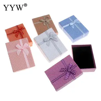 

2018 New 1pcs Rectangle Jewelry Organizer Box High Quality Rings Necklace Storage Box Small Gift Boxes for Bracelets Earrings