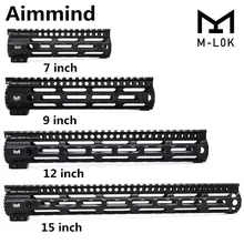 AR-15 M4 M16 MLOK " 9" 1" 15" дюймов тонкий свободный поплавок Handguard Пикатинни Крепление кронштейн для охоты тактический прицел крепление