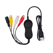 USB Аудио Видео Захват VHS, 8 мм V8, Hi8 видео камера ТВ Аналоговое видео к ПК, Mac Windows Win10 OBS Studio VLC, Vmix, AMCAP