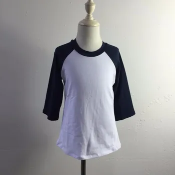 

Boutique knit top Hot Sale Solid color Girls Beautiful Shirts comfortable wear raglan shirts no ruffle