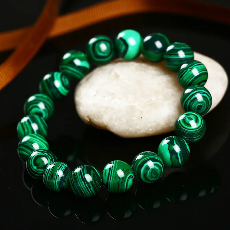 Feng shui bracelet aquamarine bracelet genuine malachite crystal