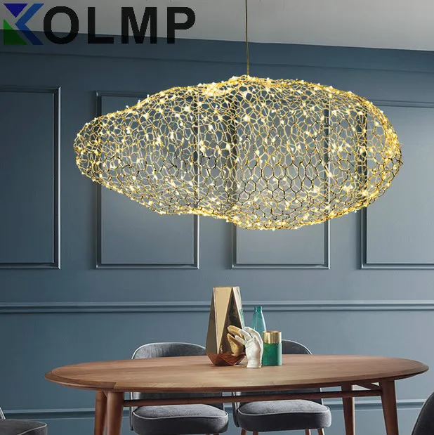 Modern Creative Cloud Light Fixtures Led Pendant Lamp Starry Modern Creative Cloud Light Fixtures Led Pendant Lamp Starry Personality Hotel Restaurant Bar Designer Firefly Moderne