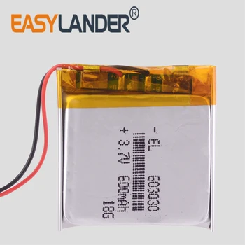 

603030 Lithium polymer li Polymer Li-ion 3.7V 600mAh Battery For Game Player mouse MP3 GPS PSP DVR speaker toys 063030