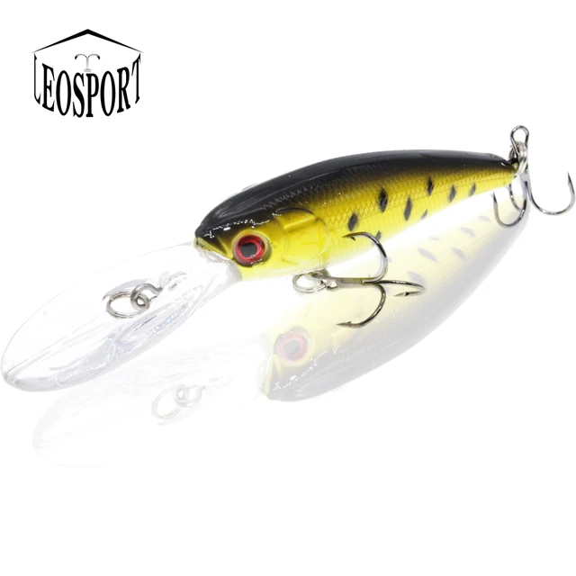 Fishing Lures Wobblers Minnow Hard-Bait Bass-Trolling 3d-Eyes Artificial  for Pesca