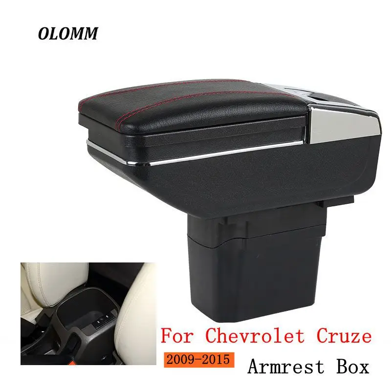 

Armrest box For Chevrolet Cruze/Holden Cruze 2009-2015 central Store content Storage box with cup holder ashtray accessories