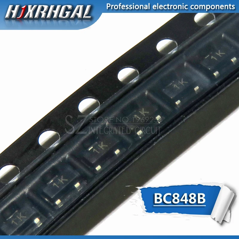 100 шт. BC848B SOT23 BC848 SOT SMD SOT-23 1K новый транзистор HJXRHGAL | Электронные компоненты и
