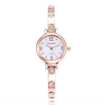

2018 Brand Rose Gold Watch Luxury Women Dress Watch Rhinestone Crystal Quartz Watches Women Wristwatches Female relogio feminino
