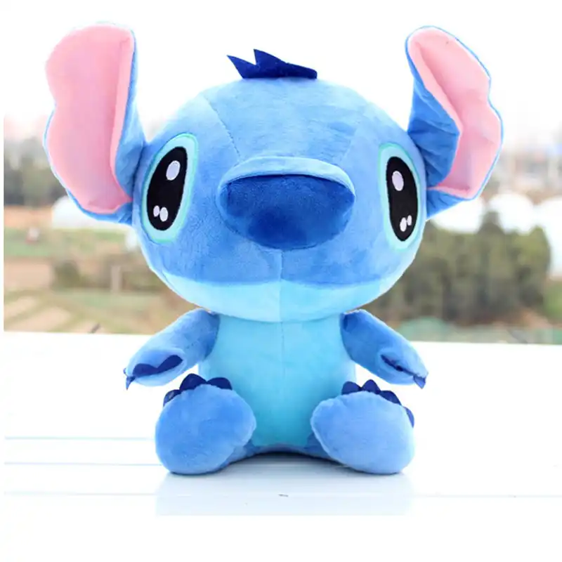 30 Cm Lucu Warna Biru Lilo Dan Stitch Mainan Anime Stich Plush