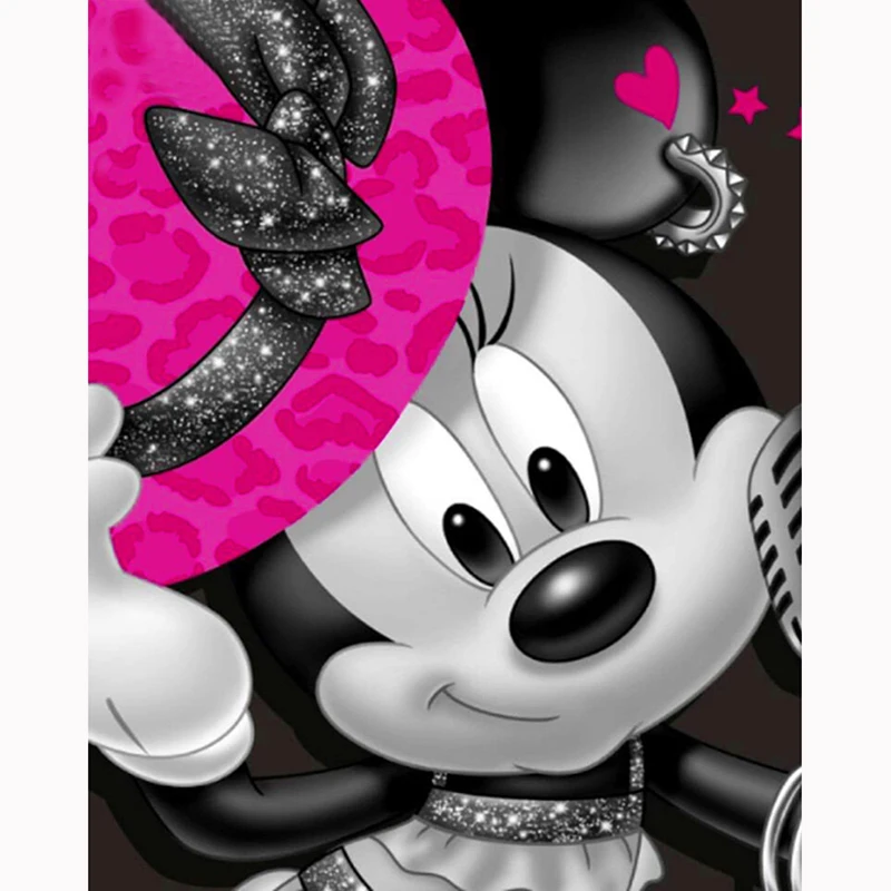 Home Decoration 5D Diy Diamond Painting Cross Stitch  cartoon mouse Diamond Embroidery Round Diamond Mosaic Pictures