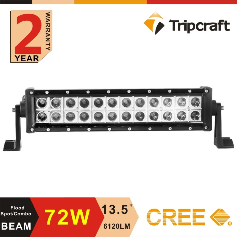 

Double Row Rivets 13 Inch 72W LED Light Bar Cree Chip Offroad Indicators Working Driving Lamp IP67 Waterproof rate Light Bar 24V