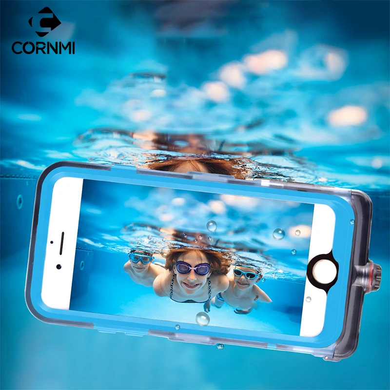 

Waterproof Case For iPhone 8 Cover 4.7 inch Full Coverage 360 Degree Protective Cover Case Holder PC+TPE+Silicone CORNMI