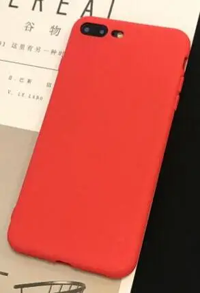Роскошный мягкий силиконовый чехол карамельного цвета для iPhone XS Max XR X 10 8 7 6 5 S 5S 5SE 6S Plus 7Plus 8Plus 6Plus чехол для задней панели сотового телефона - Цвет: Red