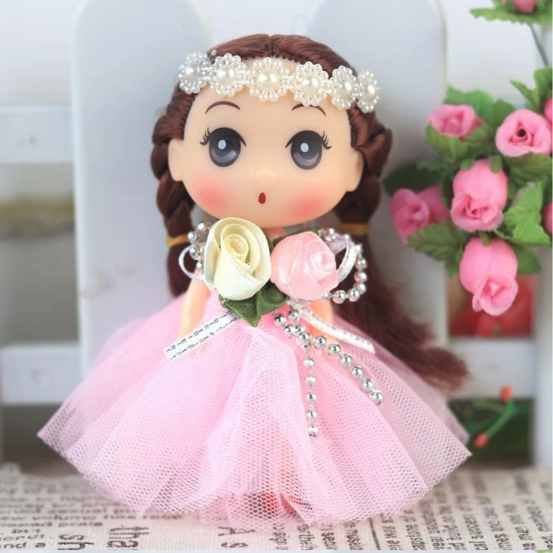 Милая 12 см витая кукла Ddung красивая цепочка кулон подарок свадебное платье путающая кукла игрушка