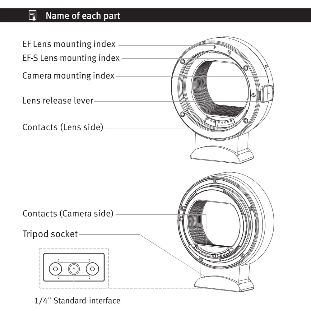 Viltrox Ef-eosr Авто фокус объектив крепление адаптер кольцо для Canon ef/Ef-s объектив серии для Canon Eos R/eos Rp беззеркальных камер
