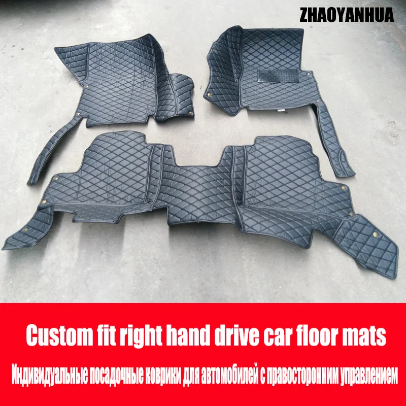 ZHAOYANHUA Right hand drive car car floor mats specially for Lexus RX 200T 270 350 450H NX ES GS IS LX 570 GX460 LS460 LS600H L