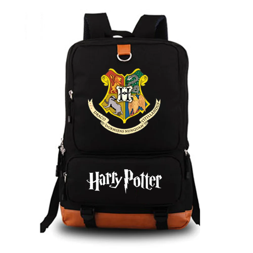 Harry Potter school bag noctilucous backpack student school bag Notebook backpack Daily...