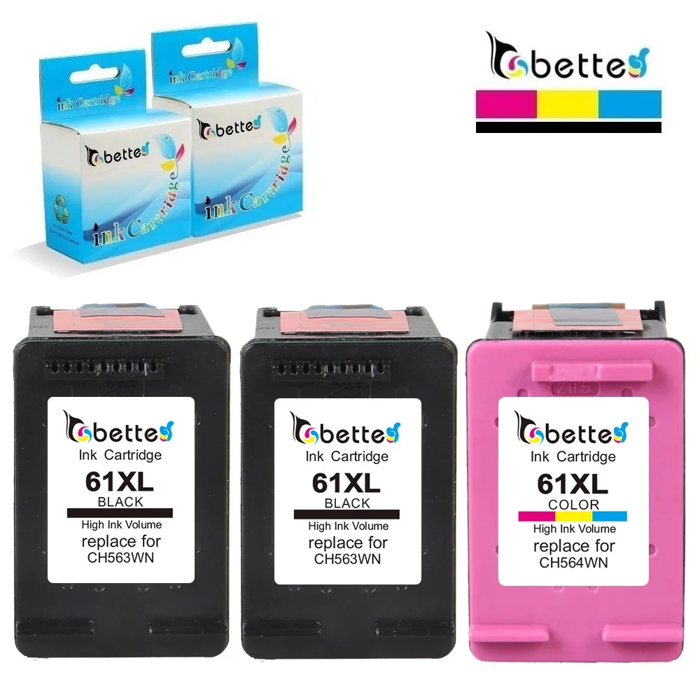 Замена чернильных картриджей BETTE для HP 61 61XL hp61 Officejet 2620 2624 4630 4631 4632 4634 4635 4636 ENVY 4639 5534