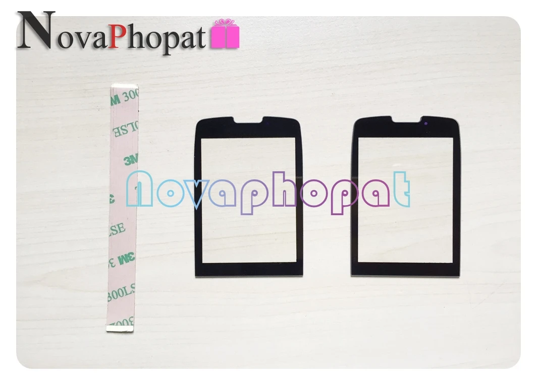 Novaphopat черный Передний стеклянный экран для Philips Xenium X5500 5500 стеклянная панель