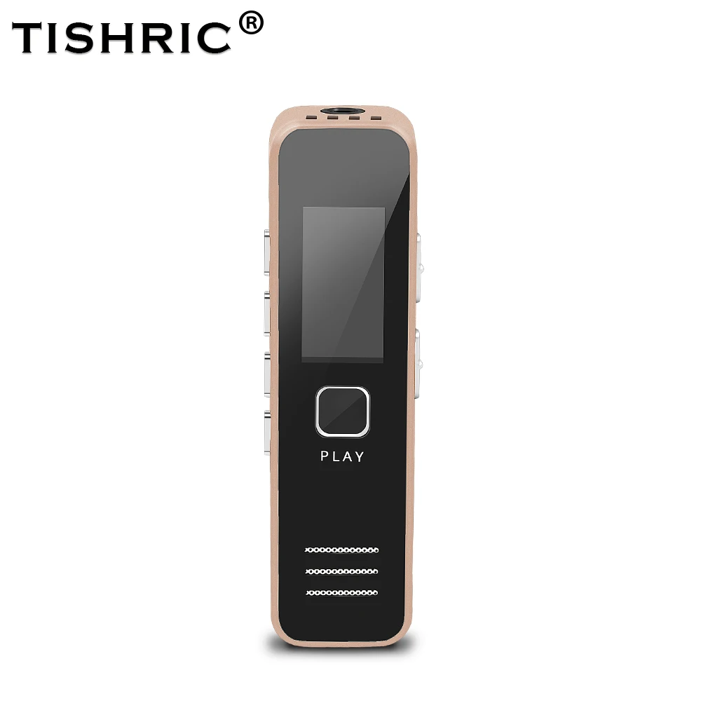 Профессиональный мини Usb диктофон TISHRIC TF флеш карта аудио с дисплеем