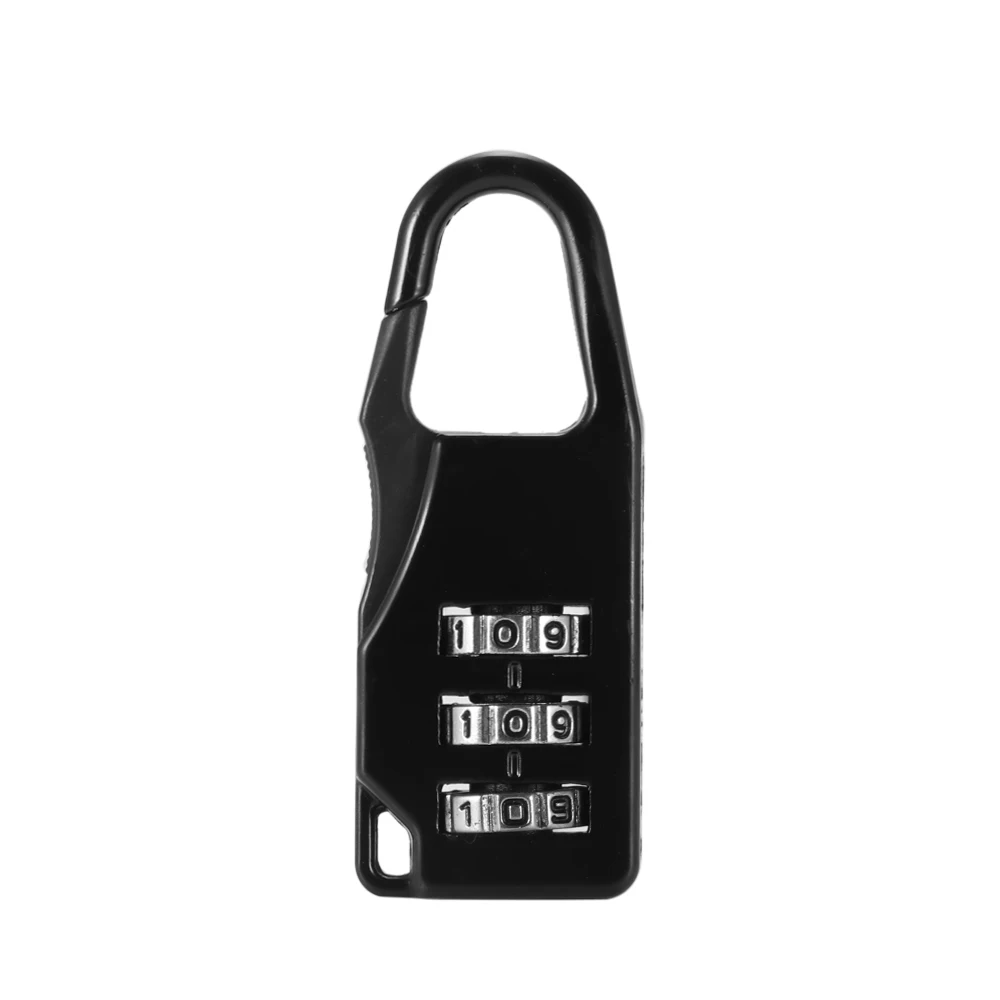 Цветной кодовый замочек паролем Безопасность Путешествия Безопасный Замок цинковый сплав чемодан шкафчик для багажа Велосипедные замки - Цвет: black