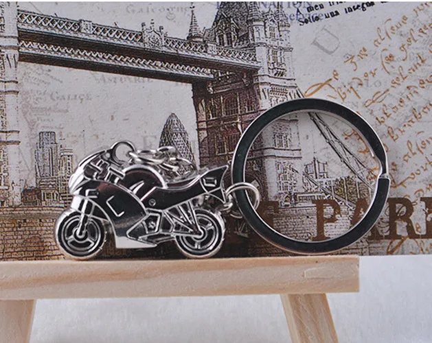 OPPOHERE 3D модель моделирования мотоцикл брелки создание сплава Helment брелок, украшение подарки, держатель для ключей