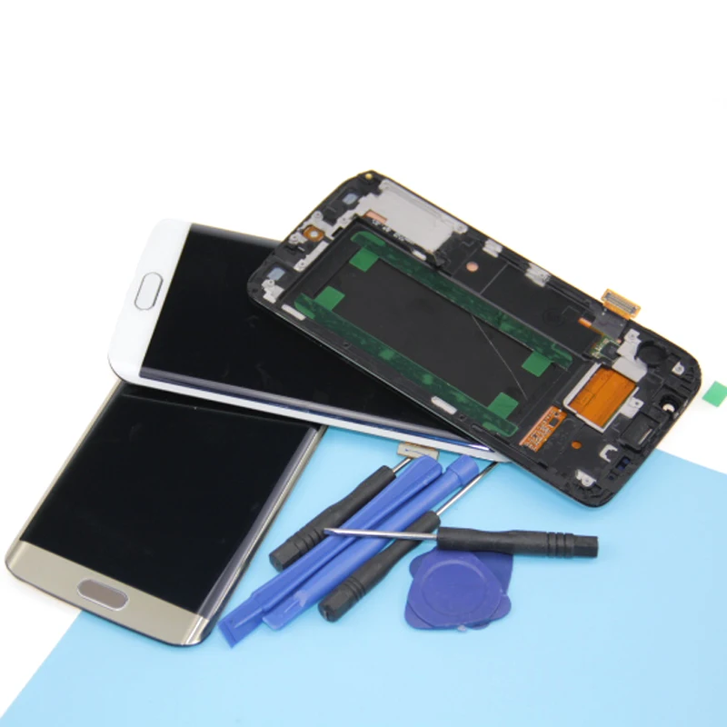 Тестирование ЖК дисплей для Samsung Galaxy S6 Edge g925 G925F SM сенсорный экран планшета