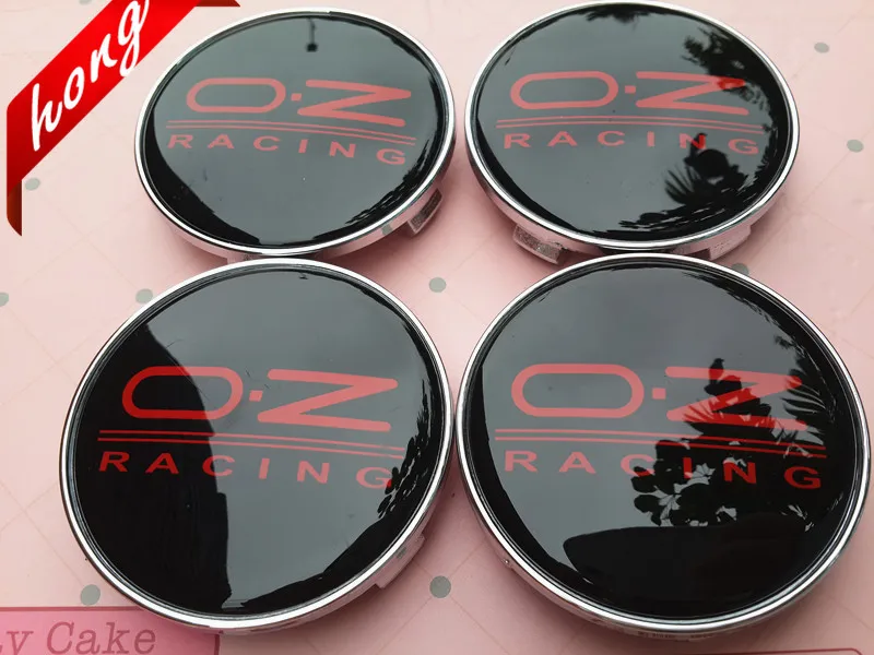 

4pcs High quality 68mm Black O.Z OZ auto car Wheel Center Hub Caps car Wheel Dust-proof covers logo car styling auto accessories