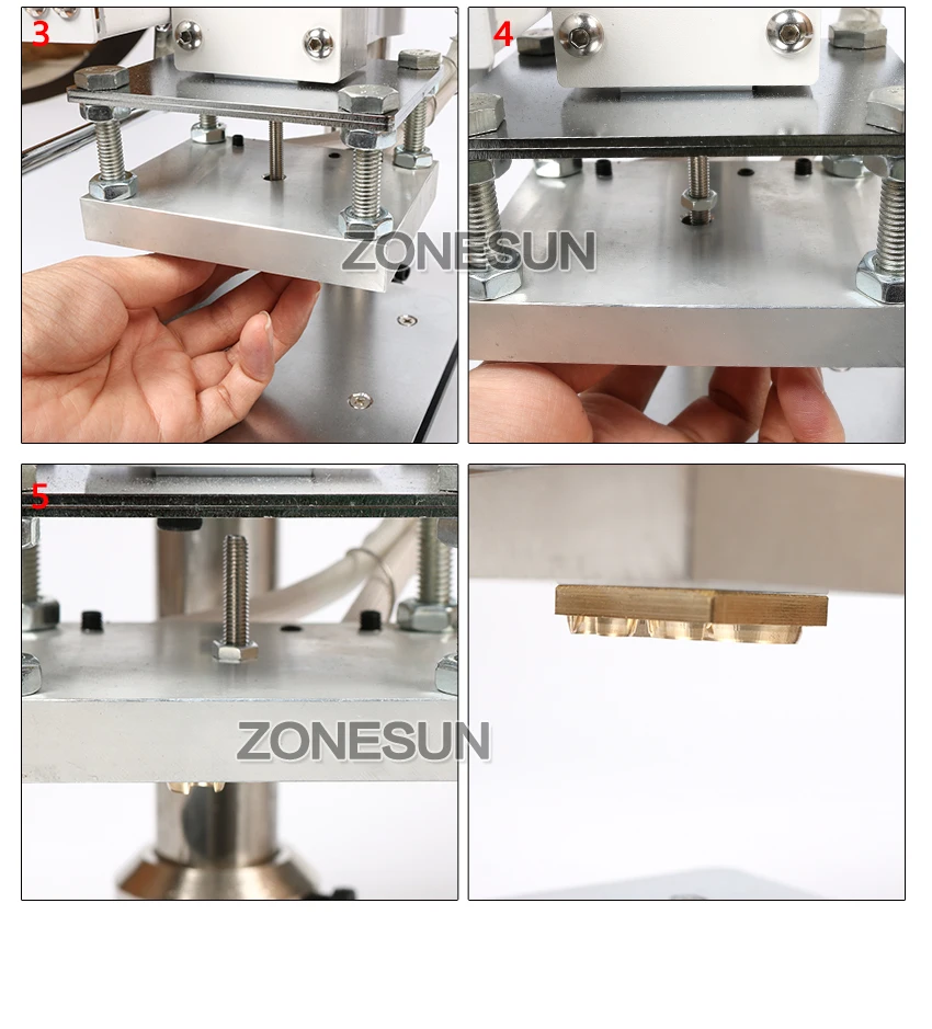 ZONESUN ZS90 Новая машина для горячего тиснения фольгой ручная Бронзирующая машина для ПВХ карты кожи бумаги тиснения штамповочная машина