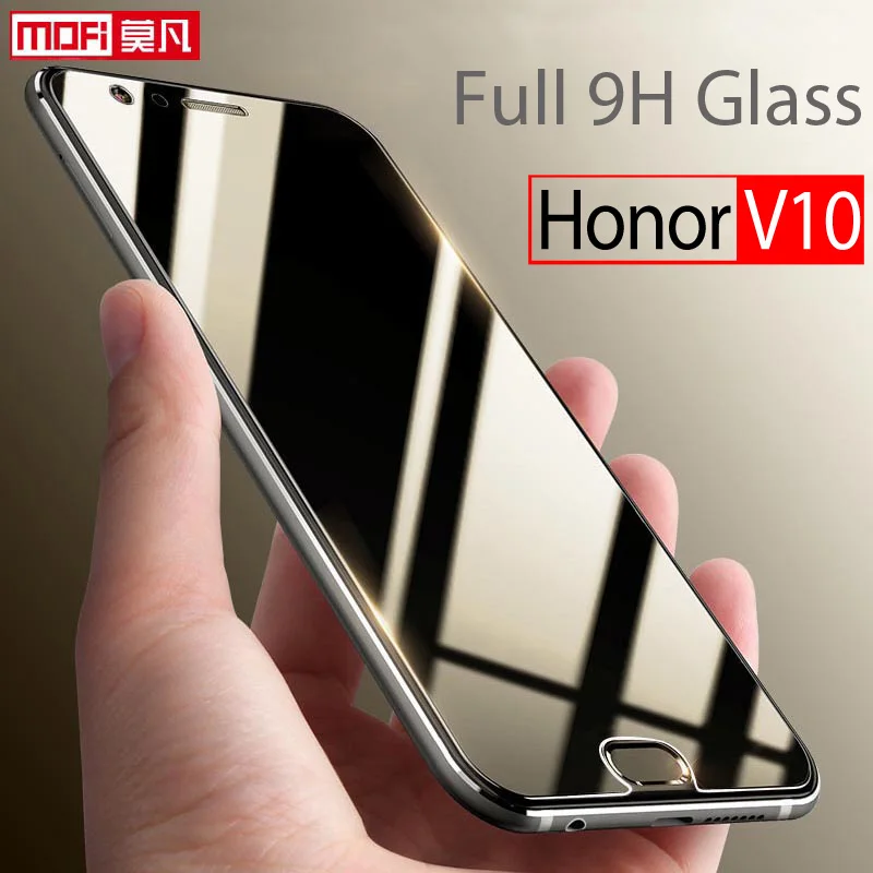 

Huawei Honor V10 Glass Tempered Screen Protector Mofi Ultra Clear Thin 9H Full Cover Screen Protector Huawei Honor V10 Glass