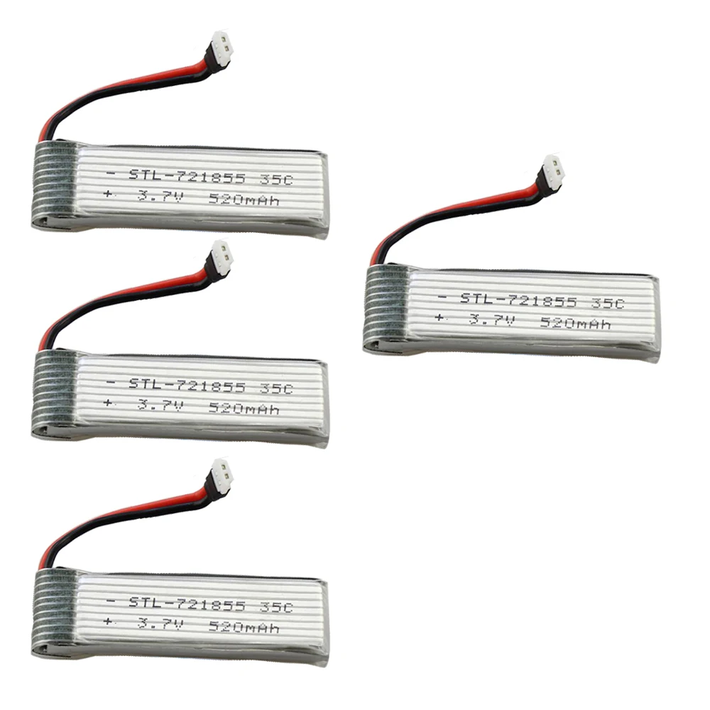 4 шт./лот 3 7 V 520mah 35C 1S вольт 40C Lipo Аккумулятор Akku + X4 зарядное устройство для WLtoys V977 XK K