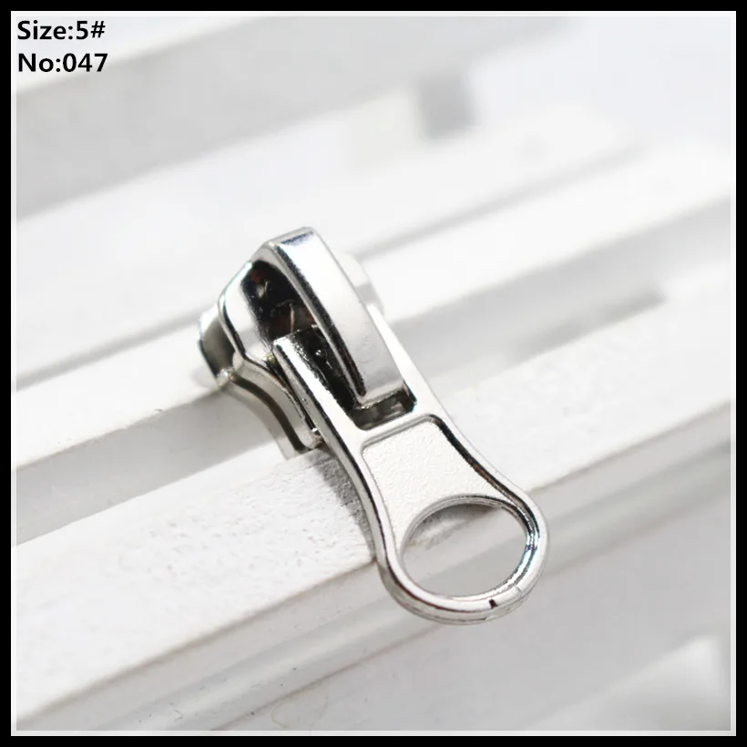 5 20pcs Wholesale High quality metal silver copper zipper head