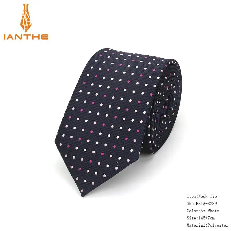 7 см Завод мужские Пейсли плед узкие галстуки для мужчин Свадебный галстук тонкий мужской роскошный галстук дизайнеры Мода Крават точка галстук - Цвет: IA3239