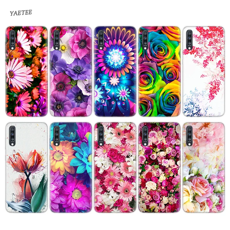 

Colorful Summer Flowers Watercolor Case For Samsung Galaxy S10 Plus M30 A50 A30 A70 A40 A40S M20 M10 A10 A20 A60 A80 A90 A20E